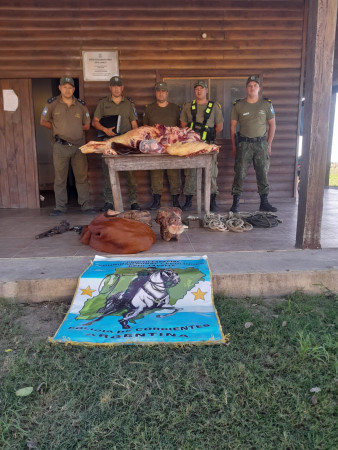 Corrientes: la Policía secuestro más de 130 kg de carne que fueron faenados minutos antes clandestinamente